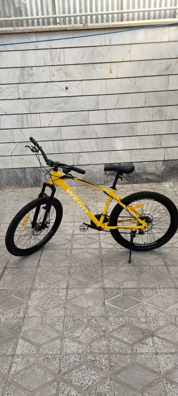 دوچرخه ویگو 26 رنگ زرد نو مدل 1403 با لوازم اضافه|دوچرخه، اسکیت، اسکوتر|بروجرد, |دیوار