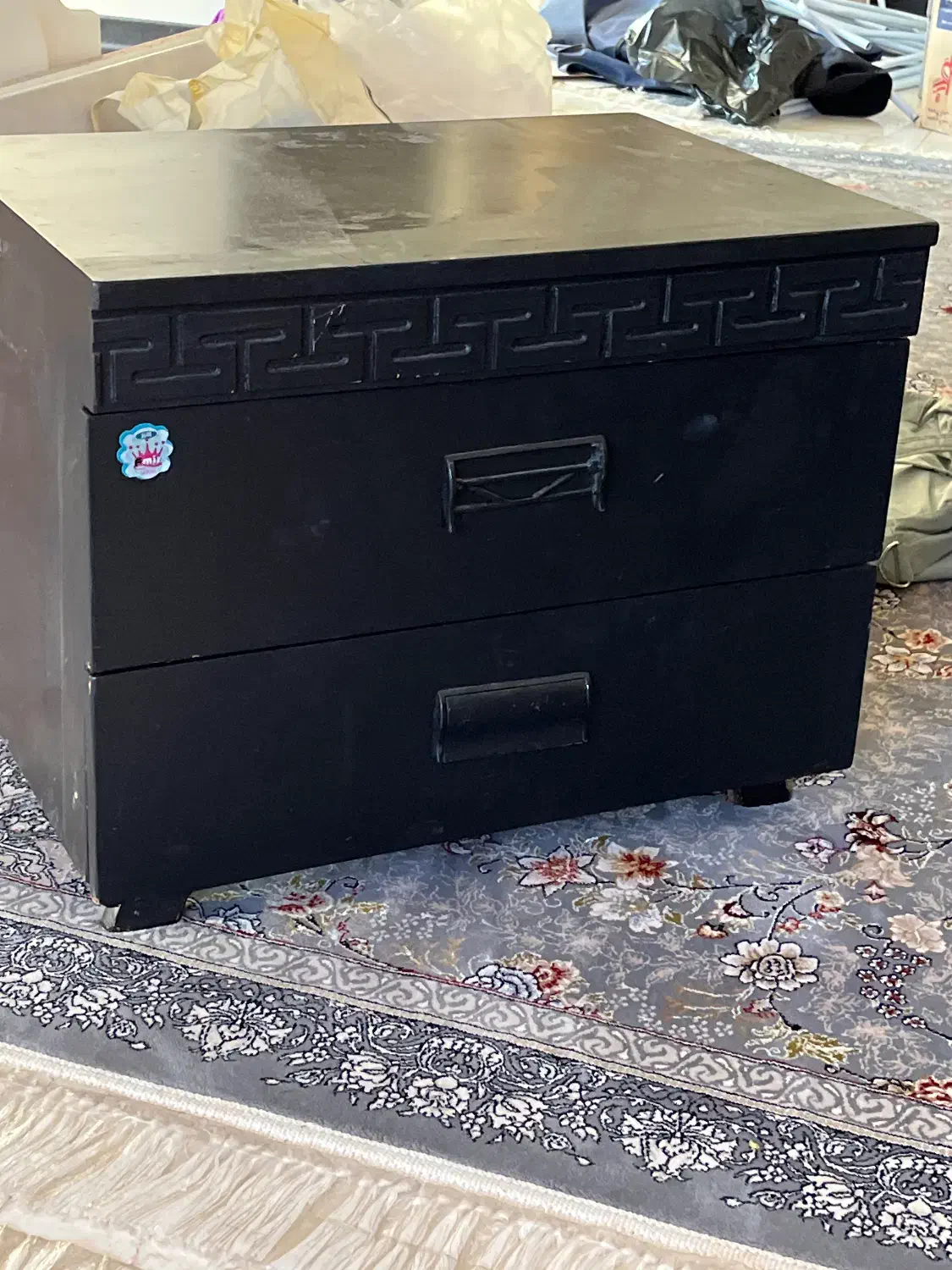 پاتختی دو کشو چوب|جاکفشی، کمد، دراور|قزوین, |دیوار