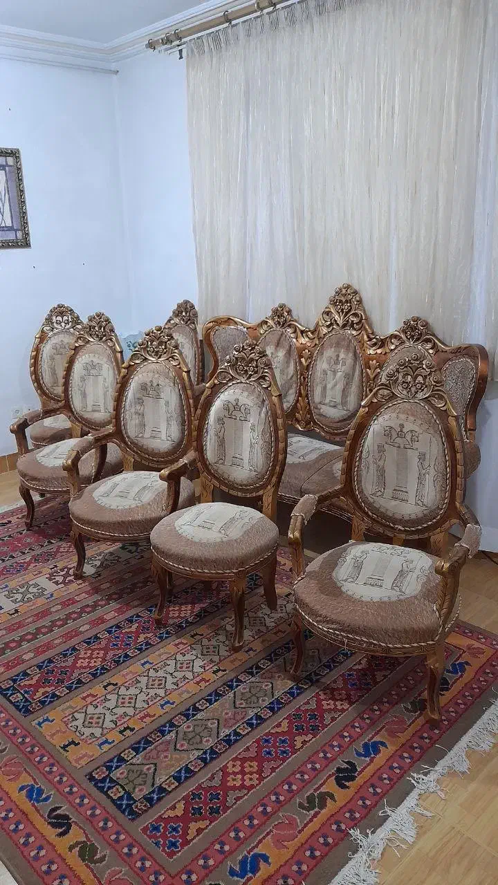 مبلمان سلطنتی چوب|مبلمان خانگی و میز عسلی|ساری, |دیوار