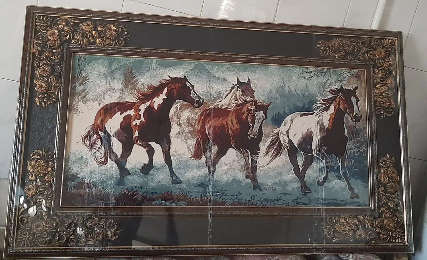 تابلو فرش ماشینی ۱۰۰ در ۷۰ سانت|تابلو فرش|شهرکرد, |دیوار