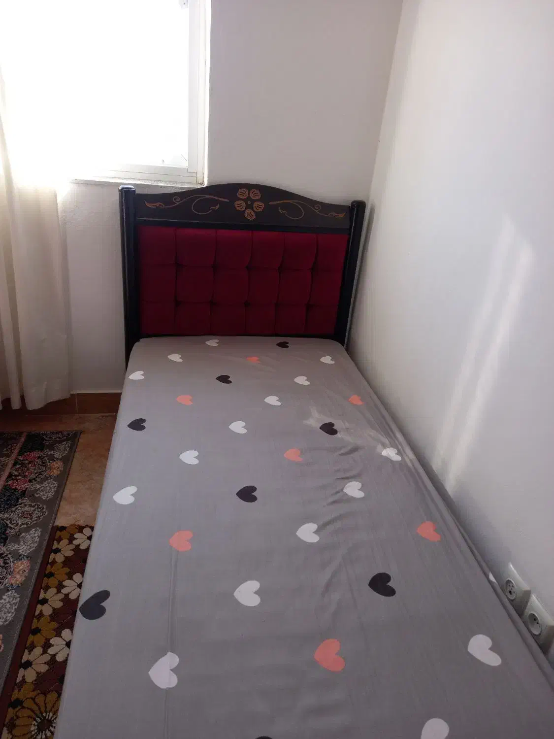 تخب خواب تک نفره دست دوم|تخت و سرویس خواب|رودسر, |دیوار