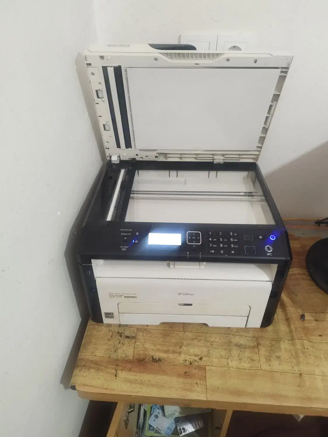 پرینتر سه کاره  لیزری ریکوSP 220 snw|پرینتر، اسکنر، کپی، فکس|محمدیه-قزوین, |دیوار
