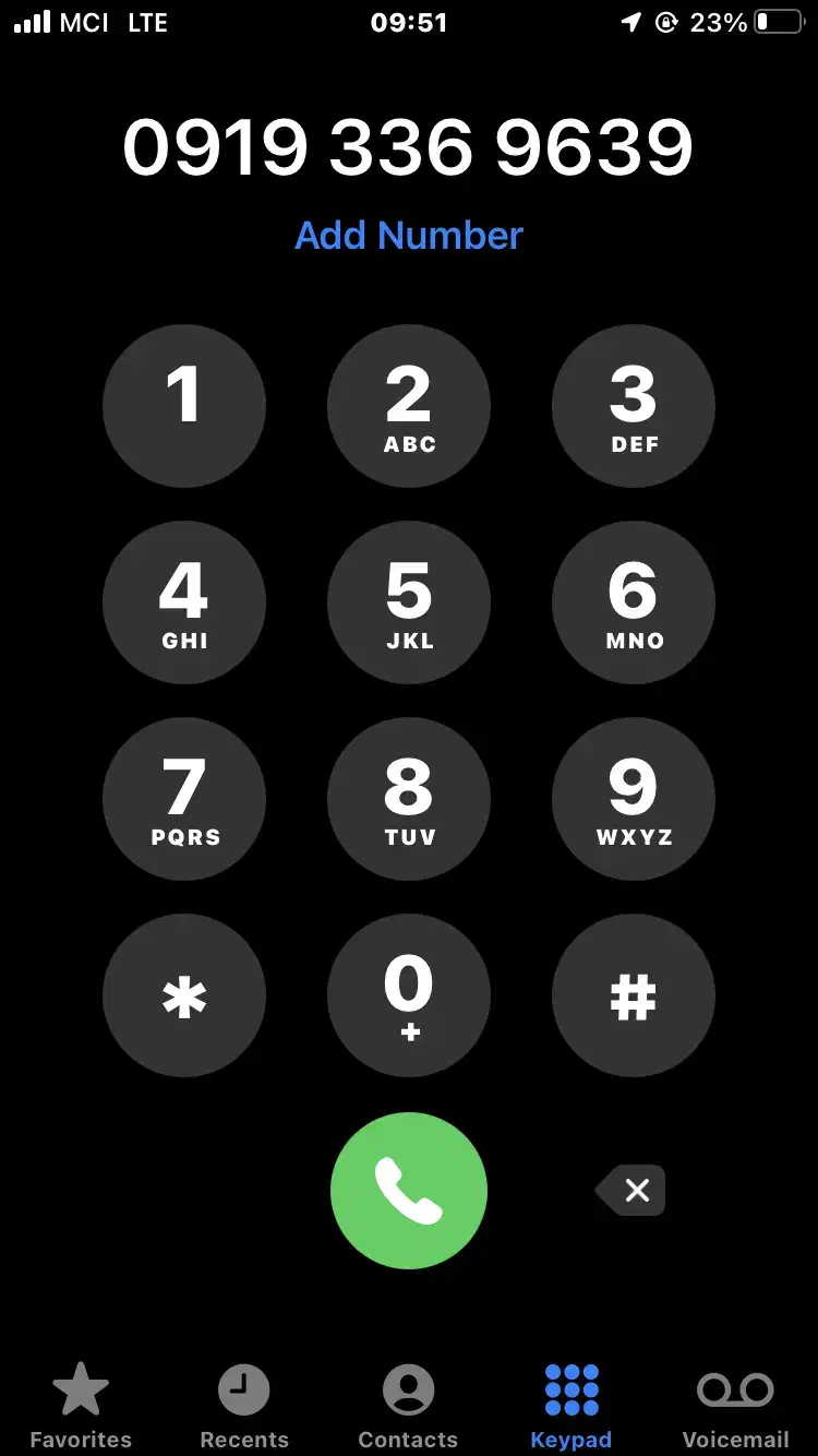 09193369639|سیم‌کارت|تهران, تهرانپارس غربی|دیوار