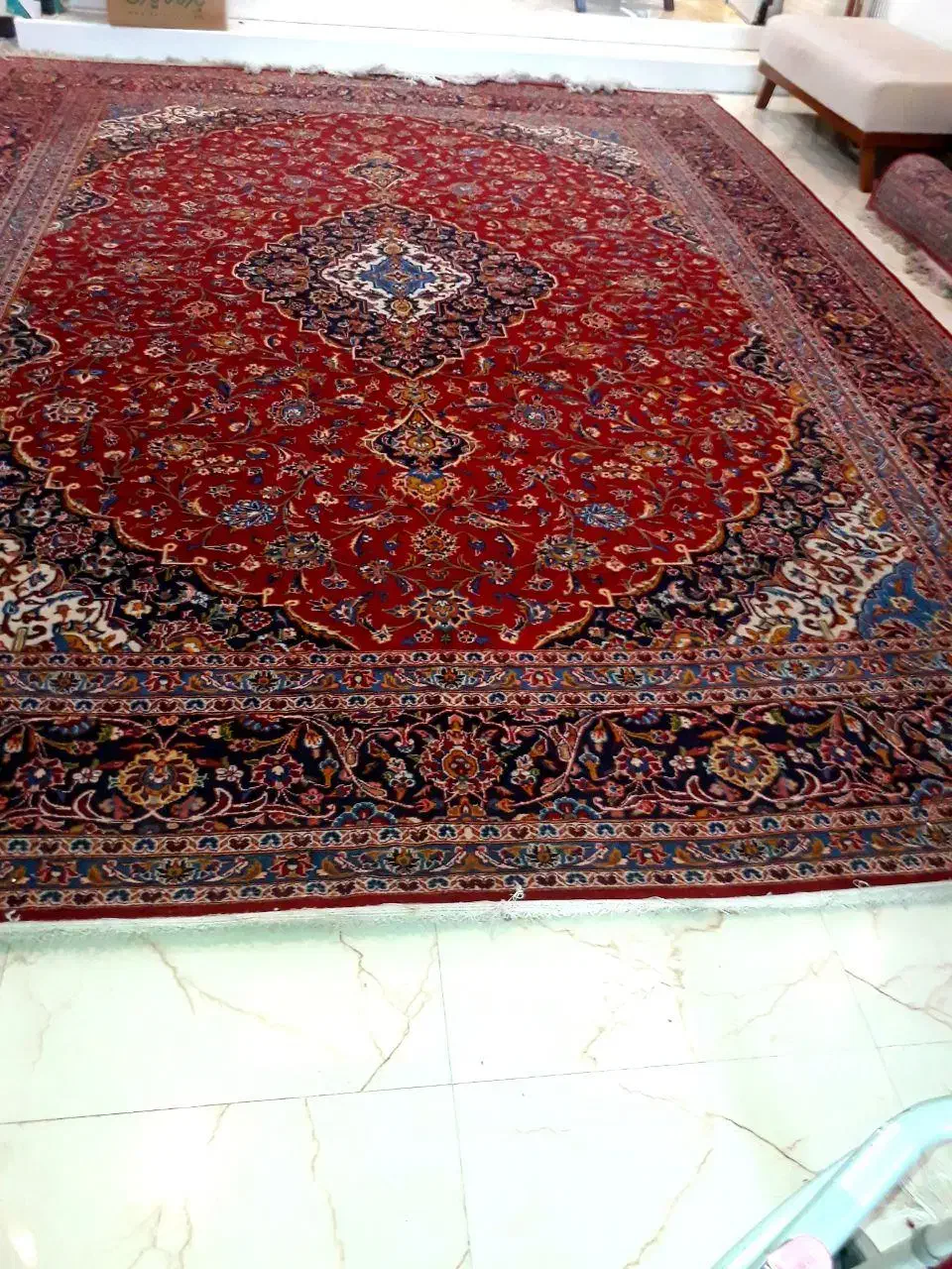 فرش دستباف کاشان قطبی|فرش|اصفهان, سیچان|دیوار