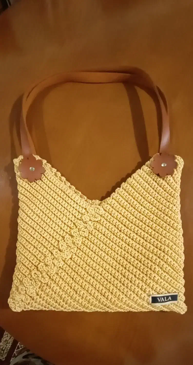 کیف مکرومه دست بافت|کیف، کفش، کمربند|برازجان, |دیوار