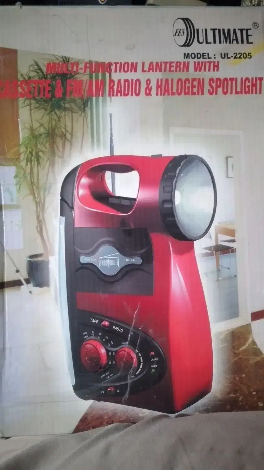 رادیو ضبط شارژی چراغ دار آکبند و دوکاست قدیمی|سیستم صوتی خانگی|تهران, شاهین|دیوار