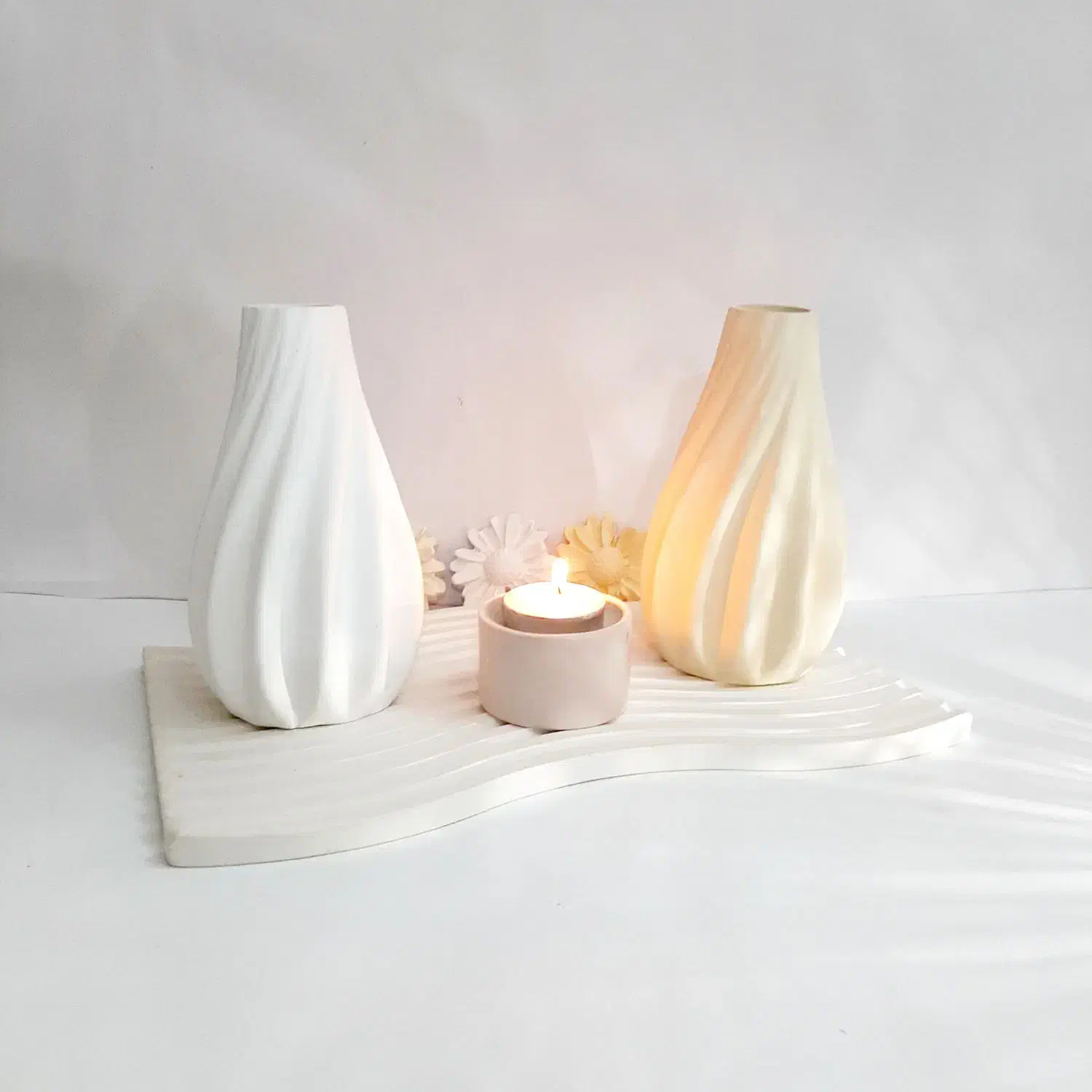 گلدان پیچ سنگ مصنوعی بتنی|صنایع دستی و سایر لوازم تزئینی|ری, دولتآباد|دیوار