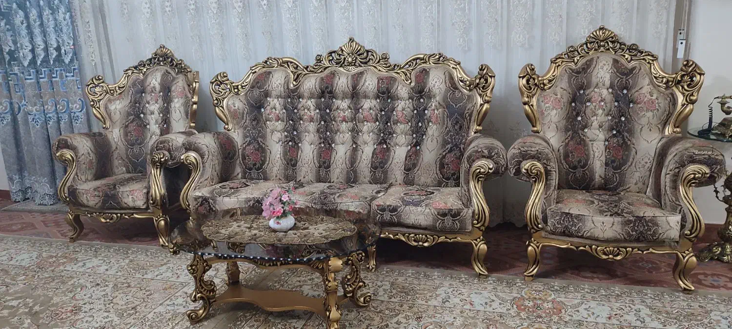 مبل سلطنتی|مبلمان خانگی و میز عسلی|زنجان, |دیوار