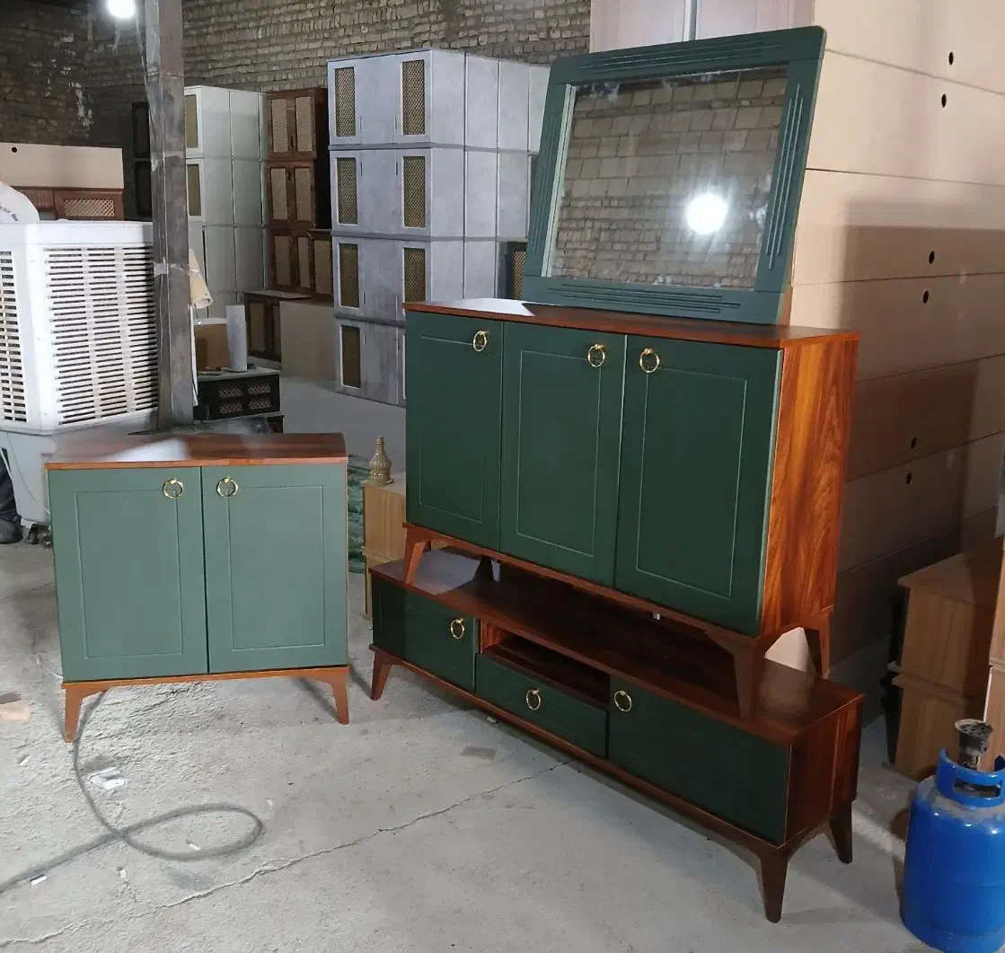 آینه کنسول میز تی‌وی جاکفشی|بوفه، ویترین، کنسول|بهارستان, |دیوار