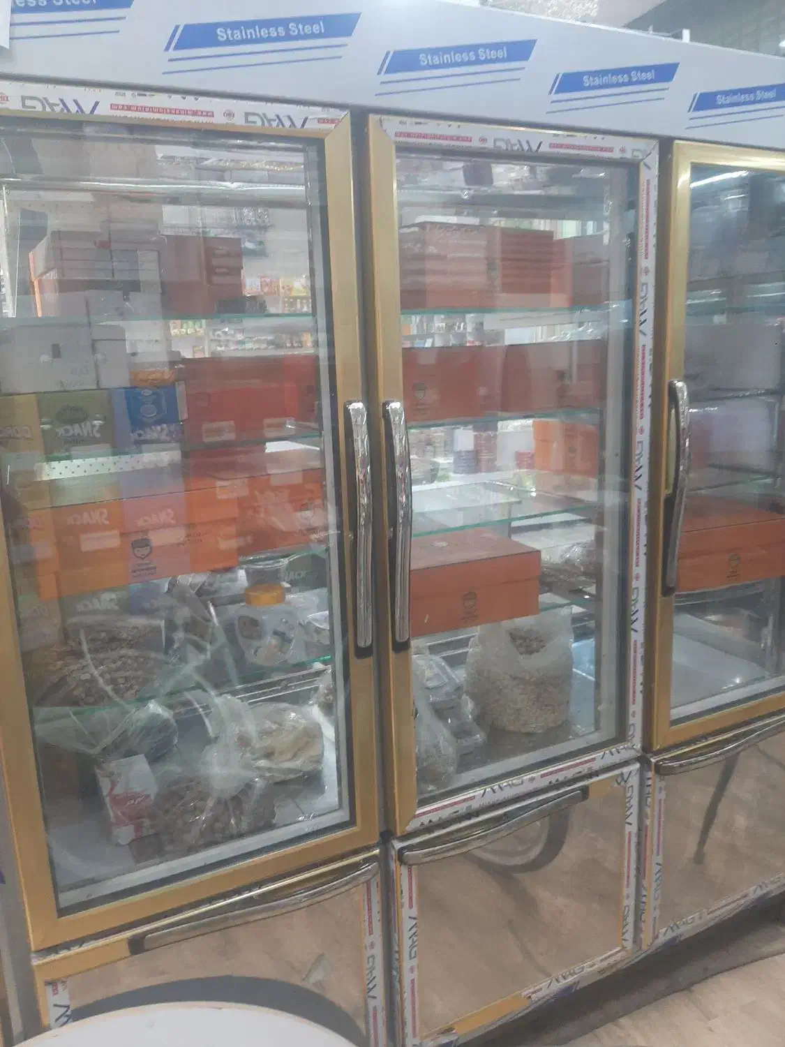 یخچال ۳ درب دوطرف نما و باکس اجیل و حبوبات|فروشگاه و مغازه|سوسنگرد, |دیوار