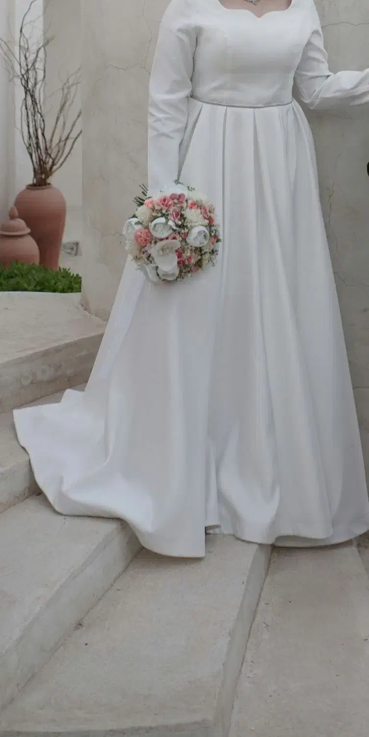 لباس عروس ساتن|لباس|اصفهان, گلزار|دیوار