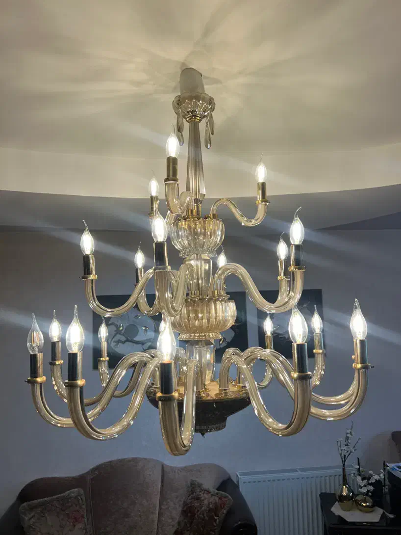 لوستر کریستالی|لوستر و چراغ آویز|گرگان, |دیوار