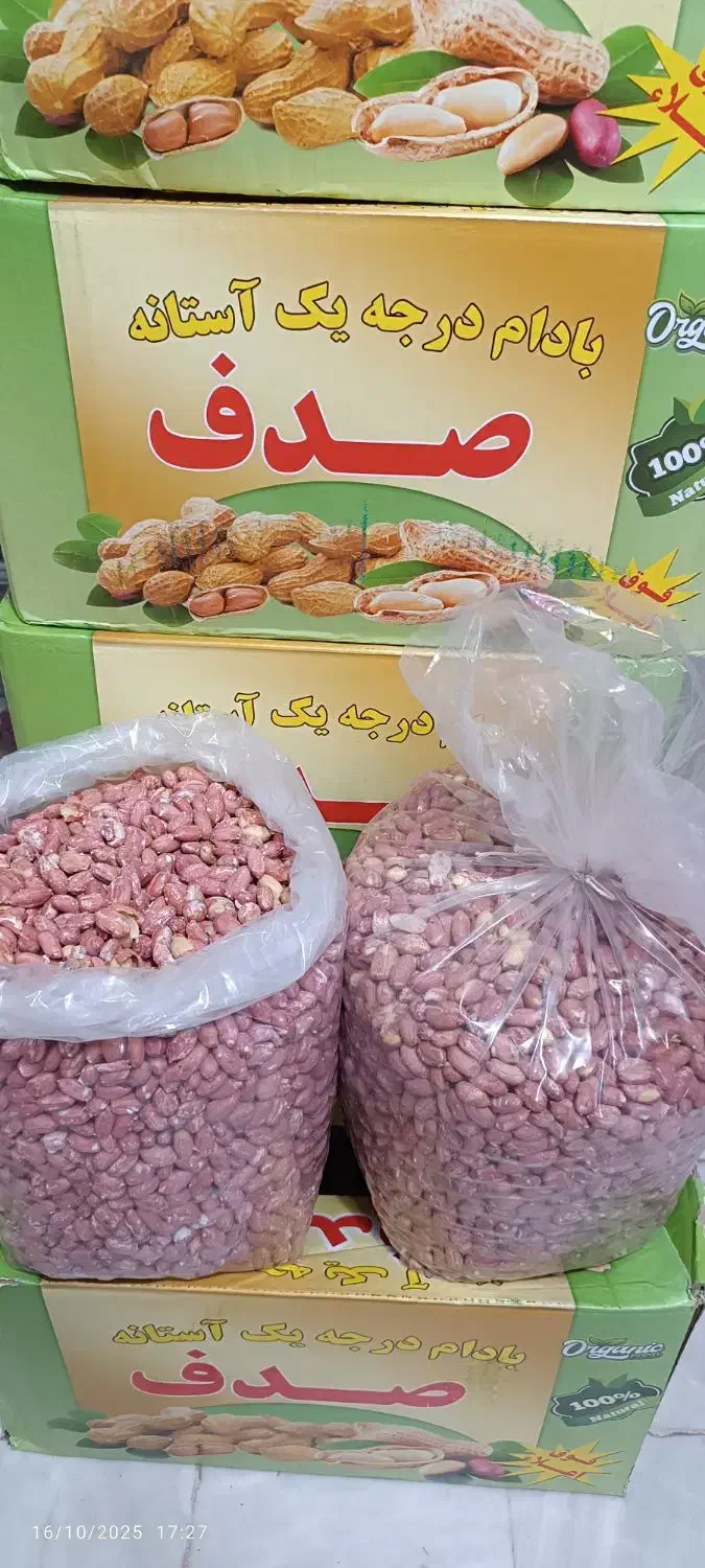 بادام زمینی استانه اشرفیه|خوردنی و آشامیدنی|قم, نخودی|دیوار