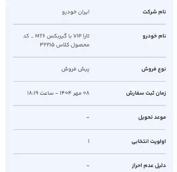 حواله تارا V1P|خودرو سواری و وانت|چهارباغ, |دیوار