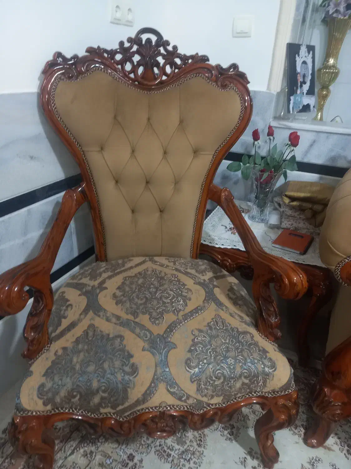 مبل نیم ست ۵نفره|مبلمان خانگی و میز عسلی|سنندج, |دیوار