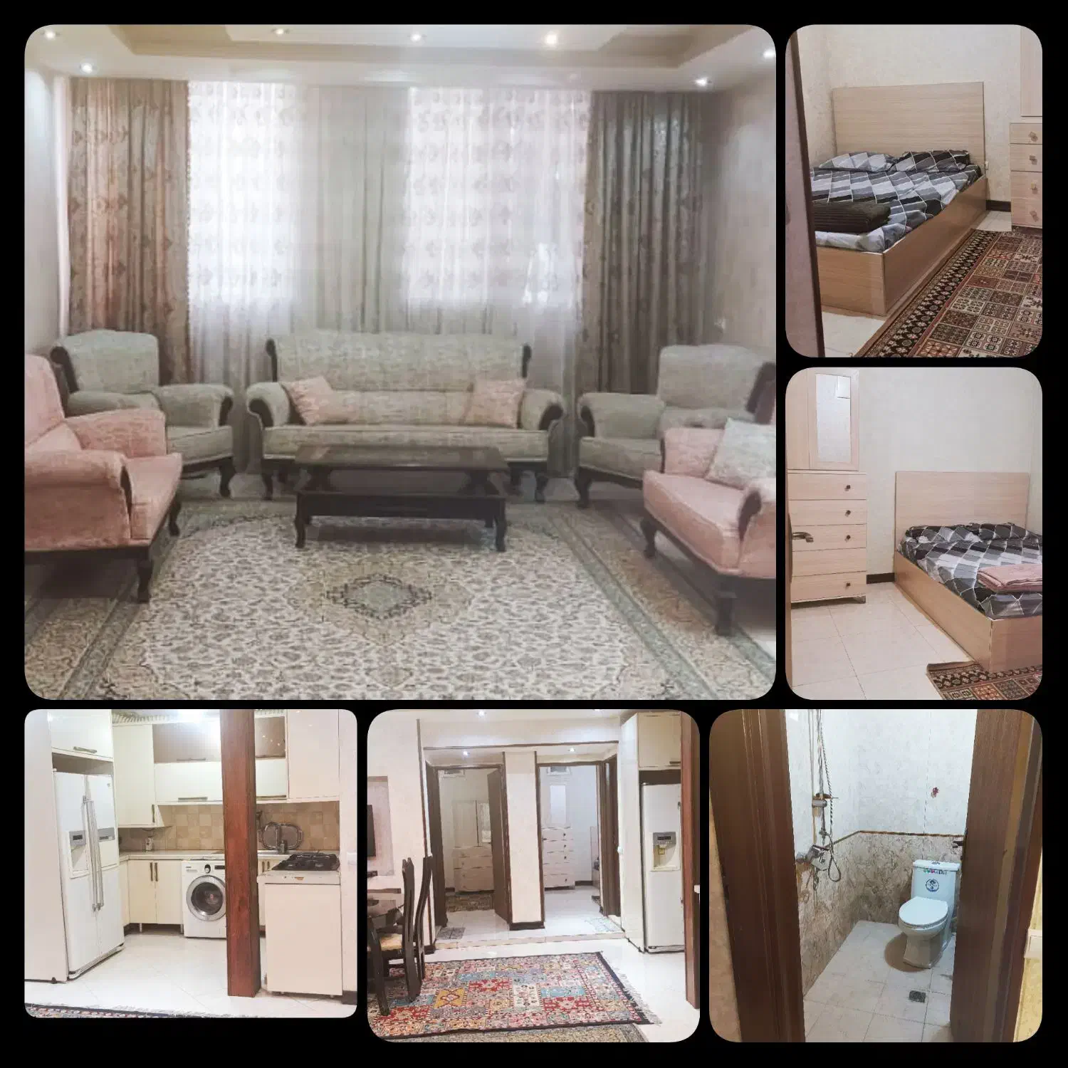 سوییت اپارتمان منزل مبله دولت اباد|اجارهٔ کوتاهمدت آپارتمان و سوئیت|ری, دولتآباد|دیوار