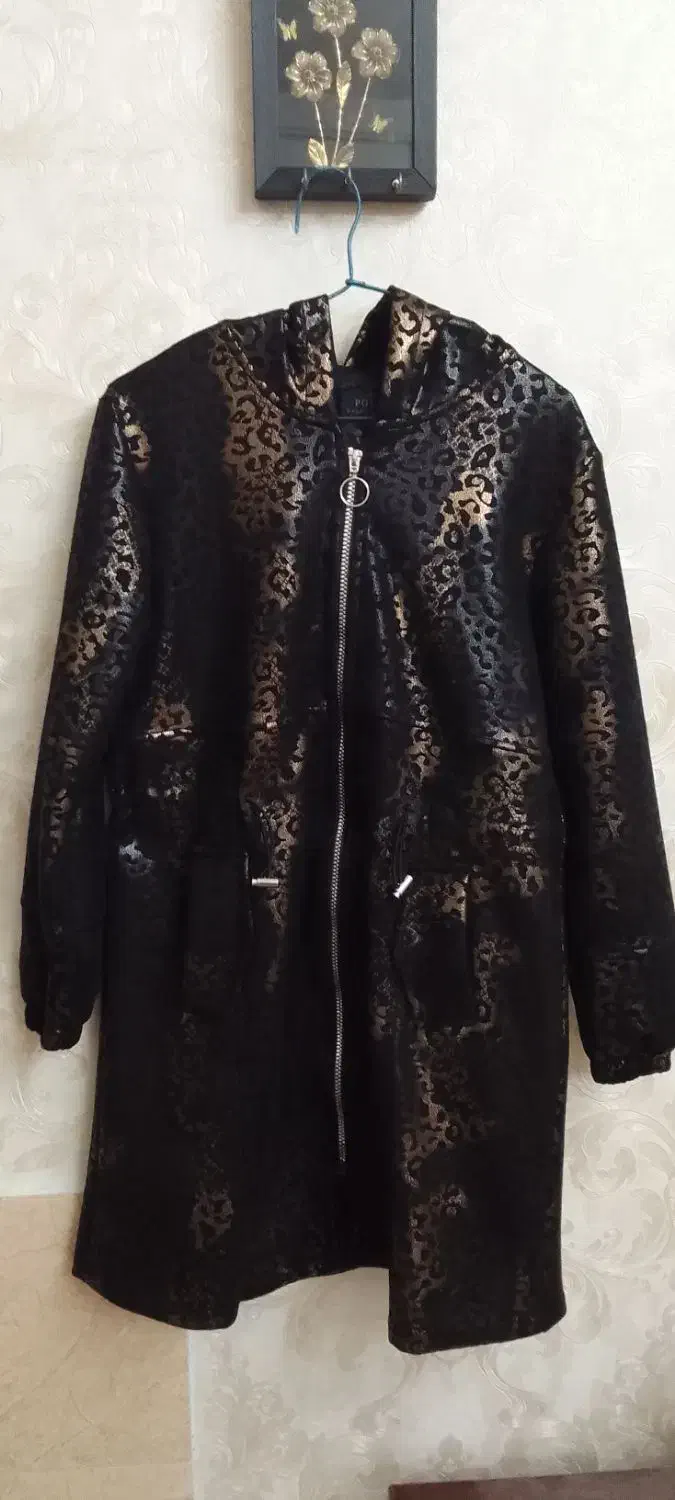 بارانی کلاه دارطرح چرم نو|لباس|اردبیل, |دیوار