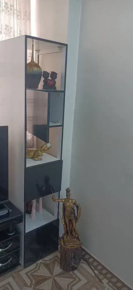 کتابخانه دست ساز، بوفه|کتابخانه، شلف، قفسه‌های دیواری|اسلام‌شهر, شهرک واوان|دیوار