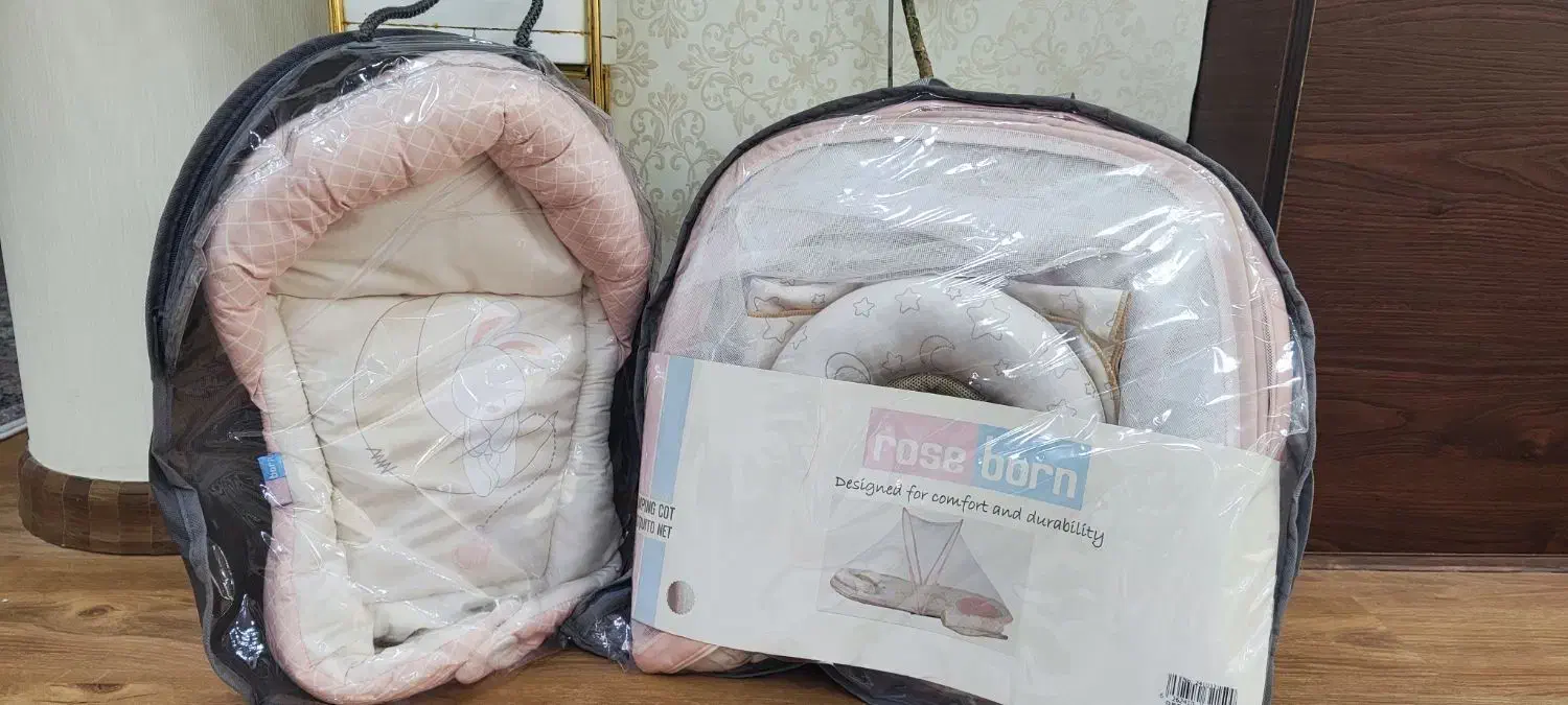 پشه بندوتشک و آغوشی نوزاد در حد نو کاملا سلامت|اسباب و اثاث بچه|تهران, شهرک کوهسار|دیوار