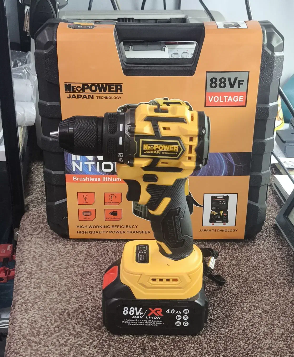 دریل شارژی ۸۸ ولت نئوپاور|ماشین‌آلات صنعتی|یاسوج, |دیوار