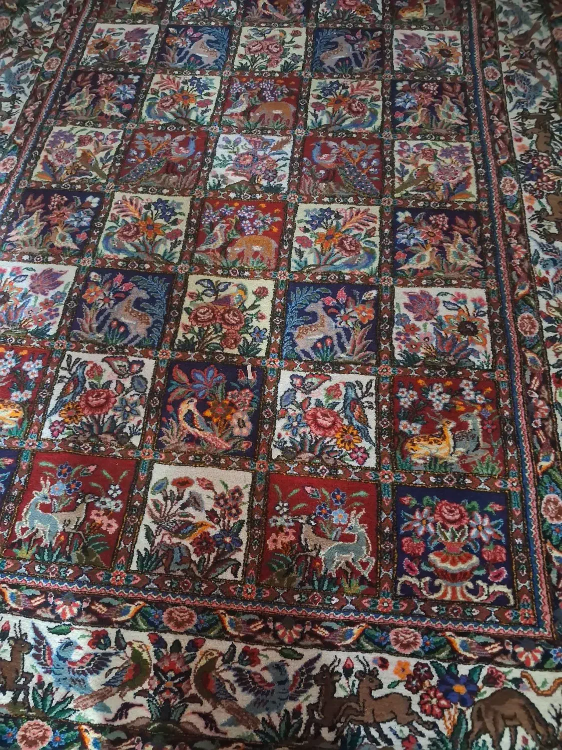 قالی دستباف|فرش|فارسان, |دیوار