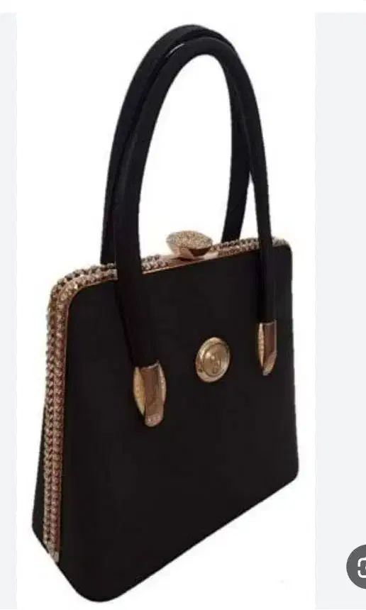 کیف مجلسی نونو مشکی نگین دار محکم و اورجینال|کیف، کفش، کمربند|محمدشهر, جعفرآباد|دیوار