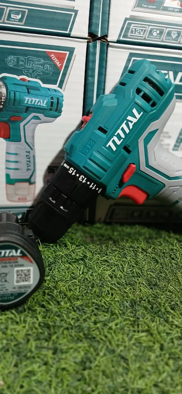 دریل شارژی توتال اصلی اکبند ۲ باطری با لوازم|ابزارآلات|فردیس, فردیس|دیوار