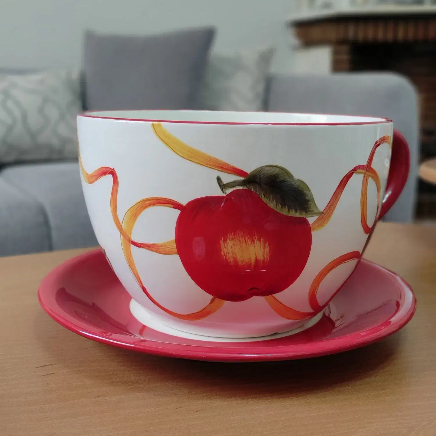 ظرف سرامیکی دکوراتیو سایز بزرگ رومیزی|صنایع دستی و سایر لوازم تزئینی|تهران, علم و صنعت|دیوار