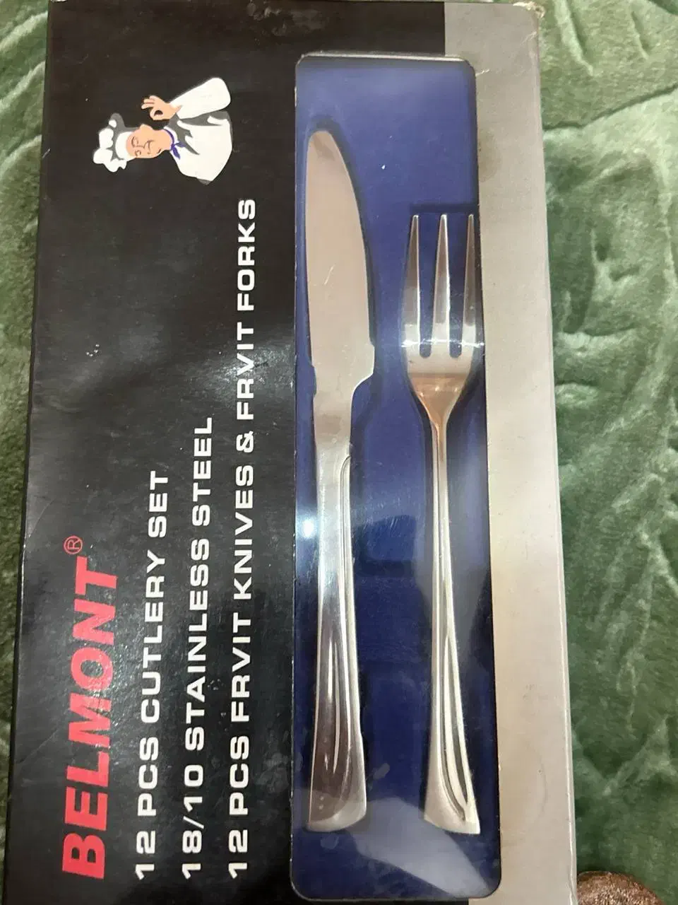 کارد و چنگال ۱۲ نفره استیل با جعبه سالم|ظروف سرو و پذیرایی|تهران, تاکسیرانی|دیوار