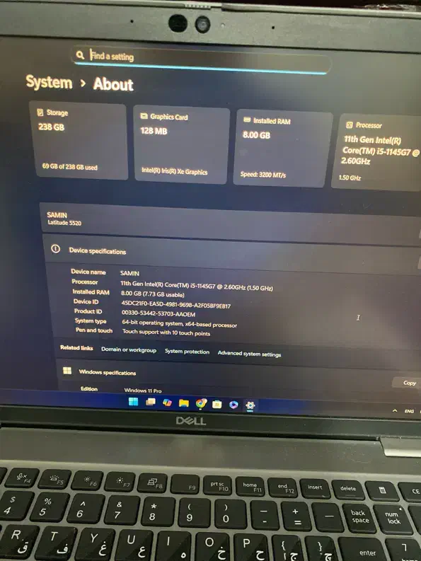فروش لب تاب dell Latitude5520|رایانه همراه|بندر ماهشهر, |دیوار