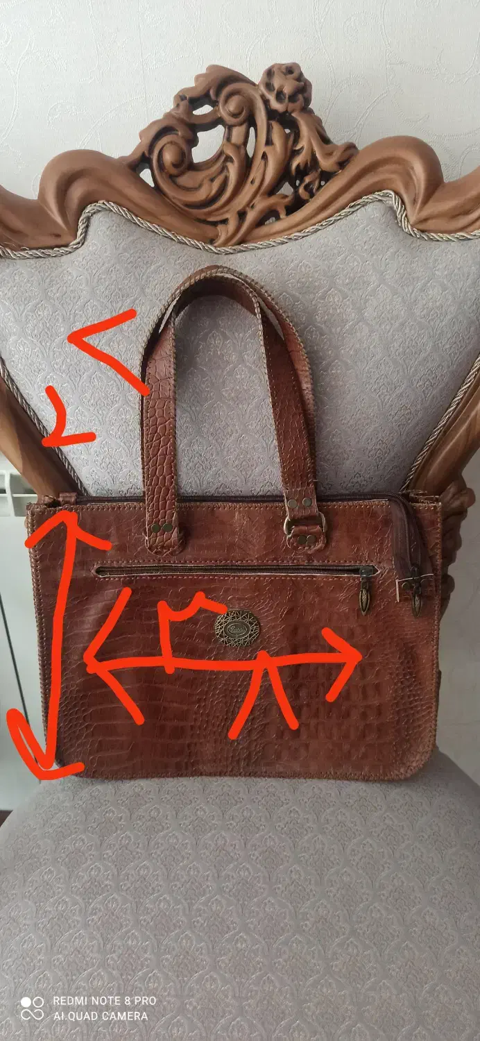 کیف چرم گاوی دست دوز.مفت زدم .|کیف، کفش، کمربند|اصفهان, جوزدان الیادران|دیوار