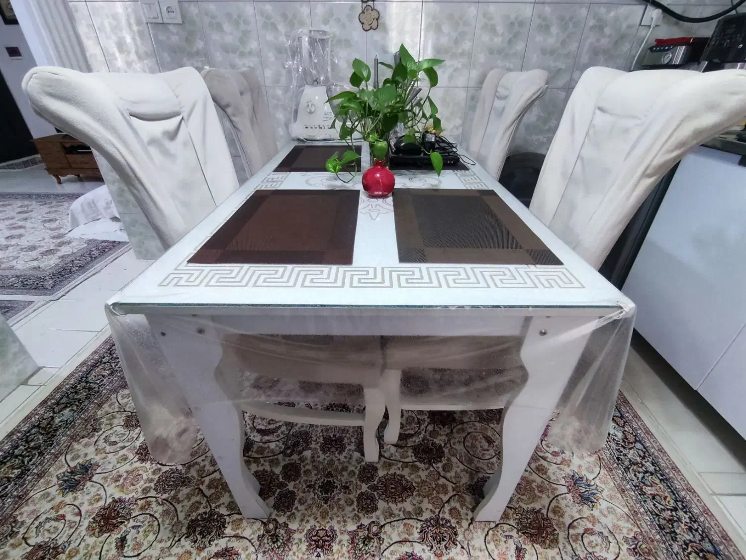 میز ناهار خوری۶نفره|میز و صندلی غذاخوری|محمدیه-قزوین, |دیوار