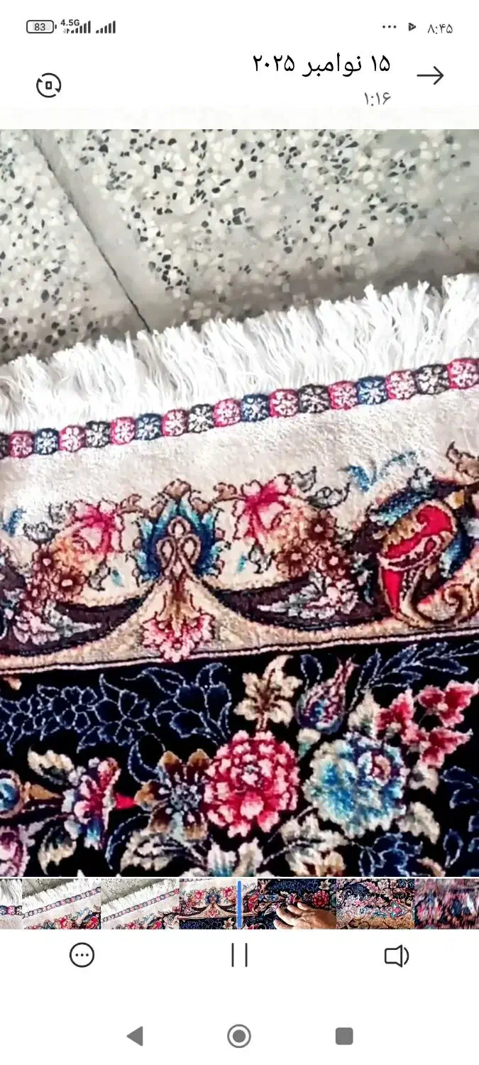 ۳عددفرش ۹متری ابریشمی ۱۲۰۰شانه با تراکم ۳۶۰۰|فرش|گرگان, |دیوار