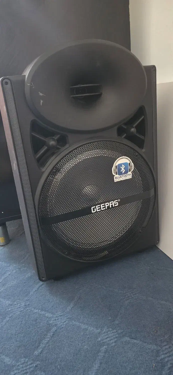 اسپیکر geepas ار جی بی دار همراه با میکروفن|پخشکننده همراه|کازرون, |دیوار