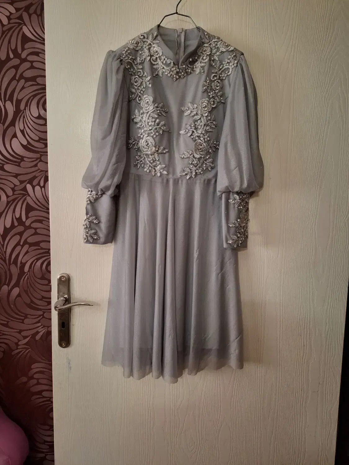 پیراهن مجلسی حریر شاین مناسب ۳۸تا ۴۰ گاها ۴۲|لباس|پردیس, فاز ۳|دیوار