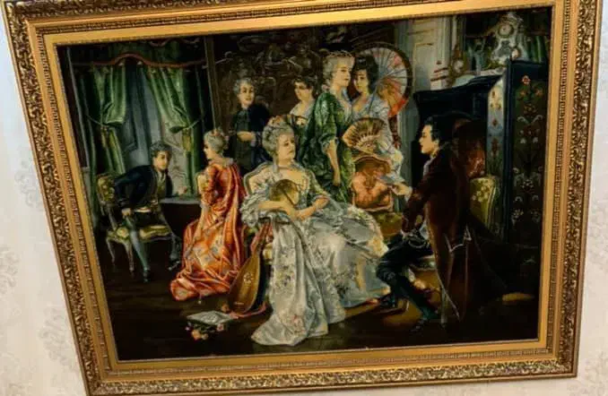 تابلو فرش بزرگ دستباف شاعران فرانسوی|تابلو فرش|تبریز, |دیوار