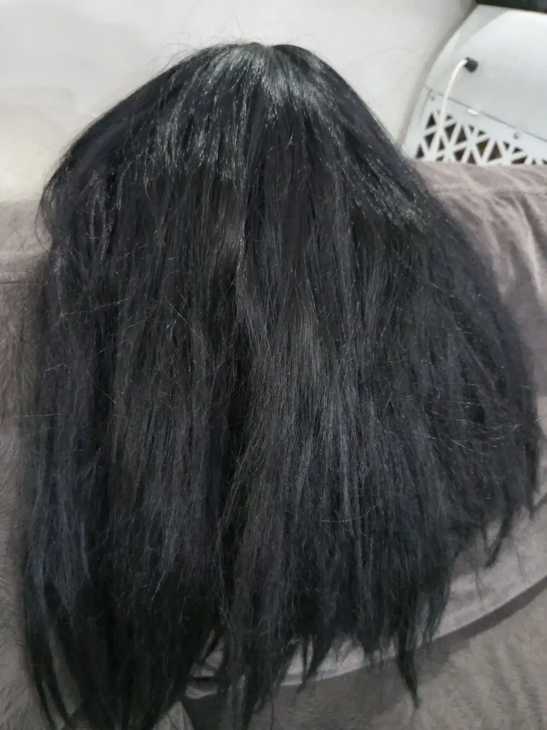 کلاه گیس مشکی طبیعی مجعد و بلند|آرایشی، بهداشتی، درمانی|ری, دولتآباد|دیوار