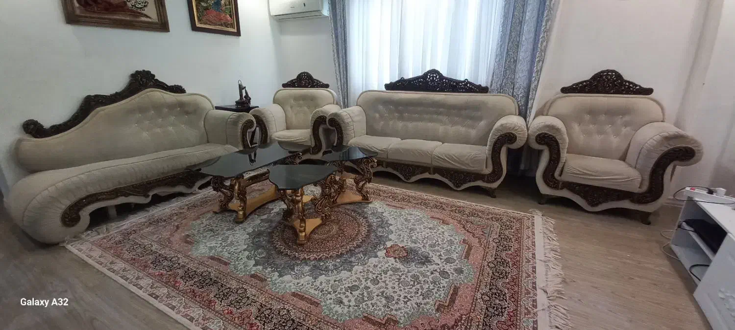 مبل ۸نفره راحتی سلطنتی|مبلمان خانگی و میز عسلی|رشت, کوی مهر|دیوار