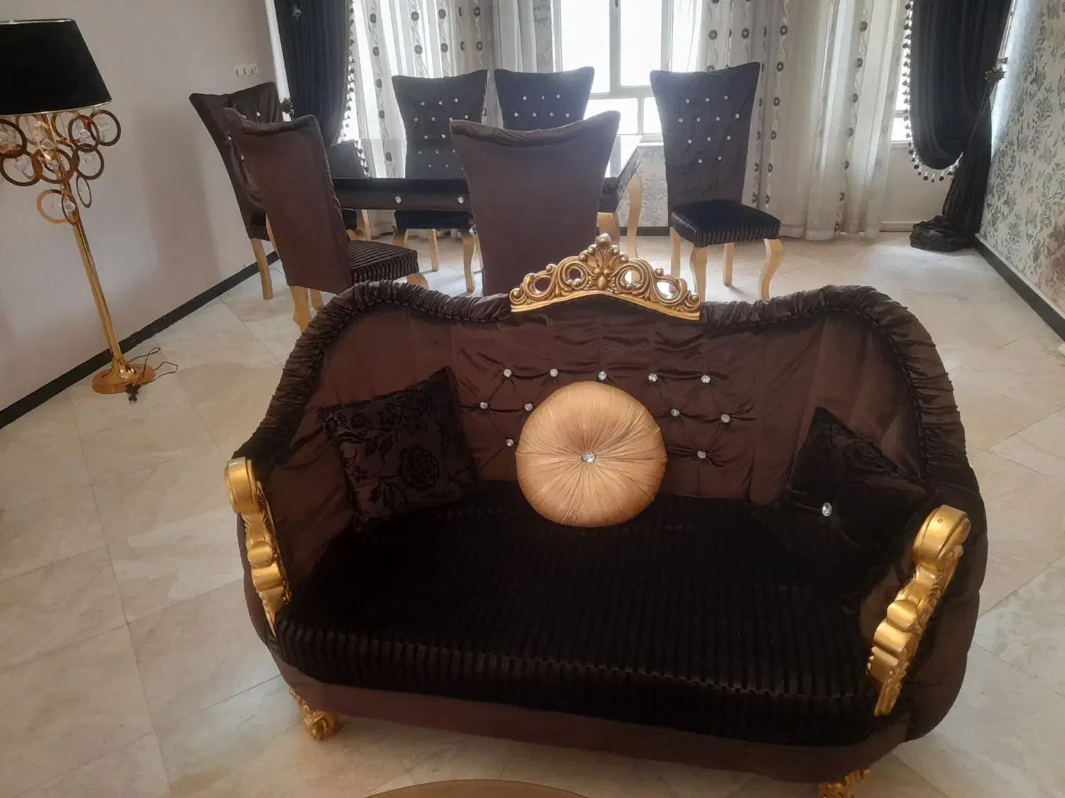 میزنهرخوری ۶نفره|میز و صندلی غذاخوری|بروجرد, |دیوار