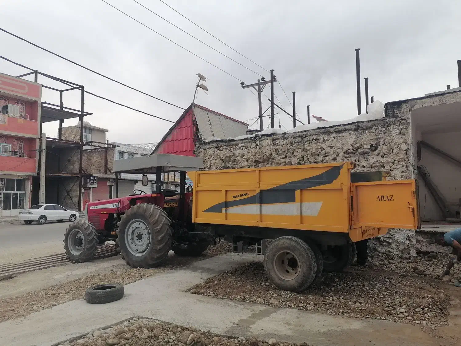 فروش تراکتور با تریلی|خودرو سنگین|باشت, |دیوار