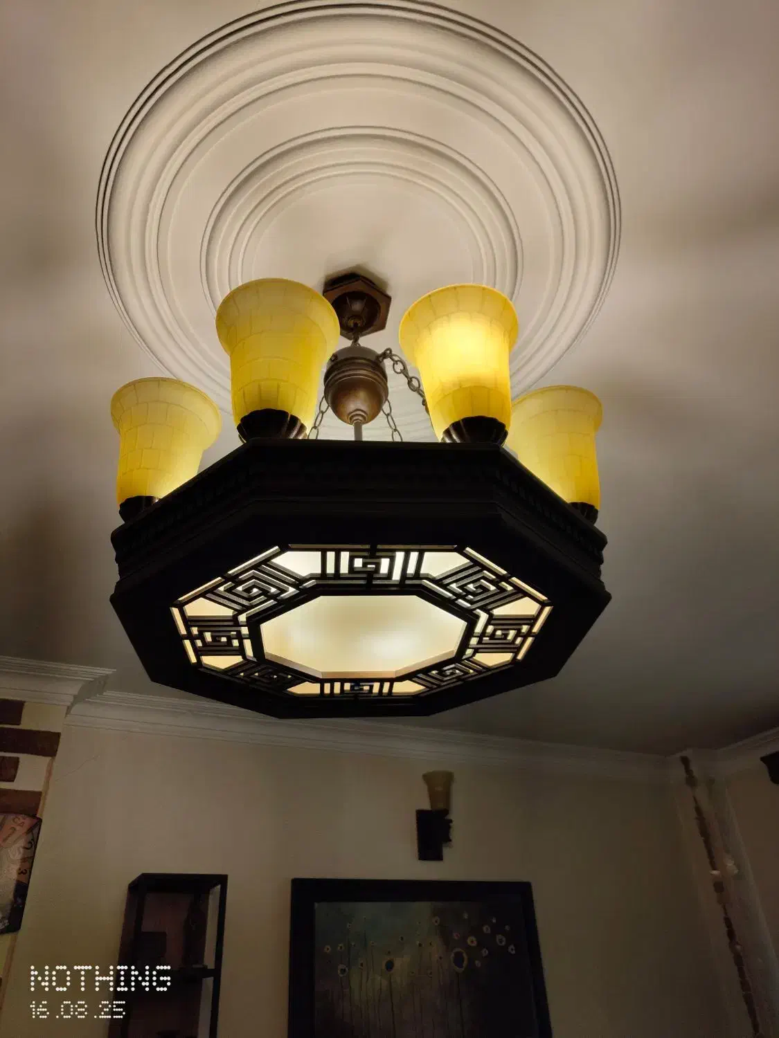 یک عد لوستر سقفی چوبی|لوستر و چراغ آویز|تهران, خواجه نظام الملک|دیوار