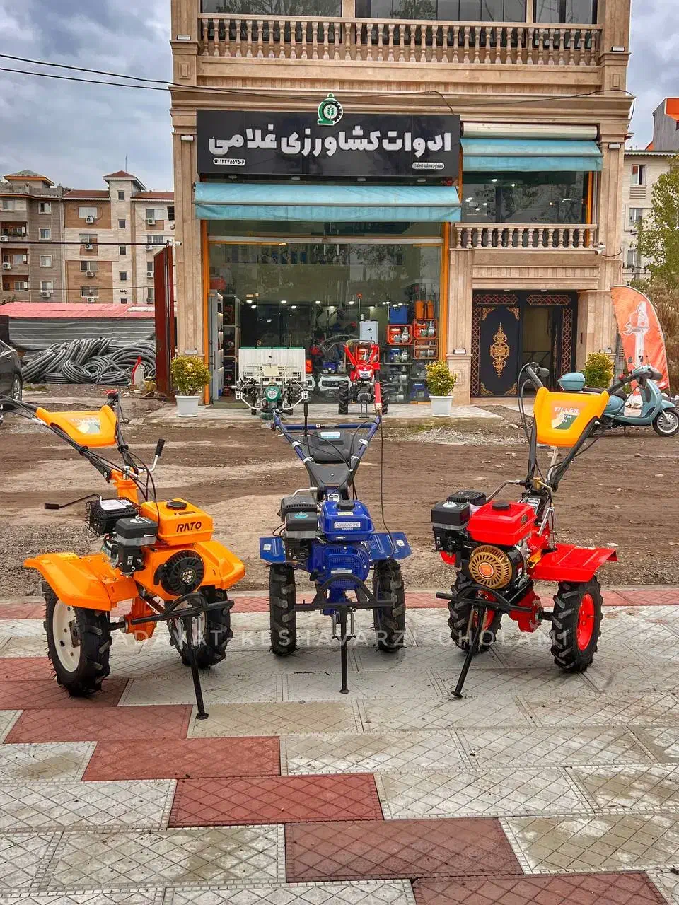 موتور کلتیواتور برق شخم راتو زن نشاکار بتن کن هلتی|ماشین‌آلات صنعتی|رشت, بلوار گیلان|دیوار