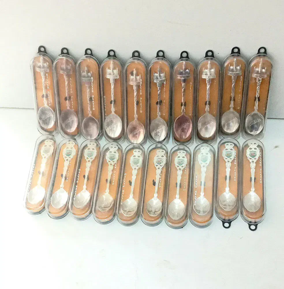 ۲۰ عدد قاشق سوئدی موزیکال قدیمی|کلکسیون اشیاء عتیقه|کهریزک, |دیوار