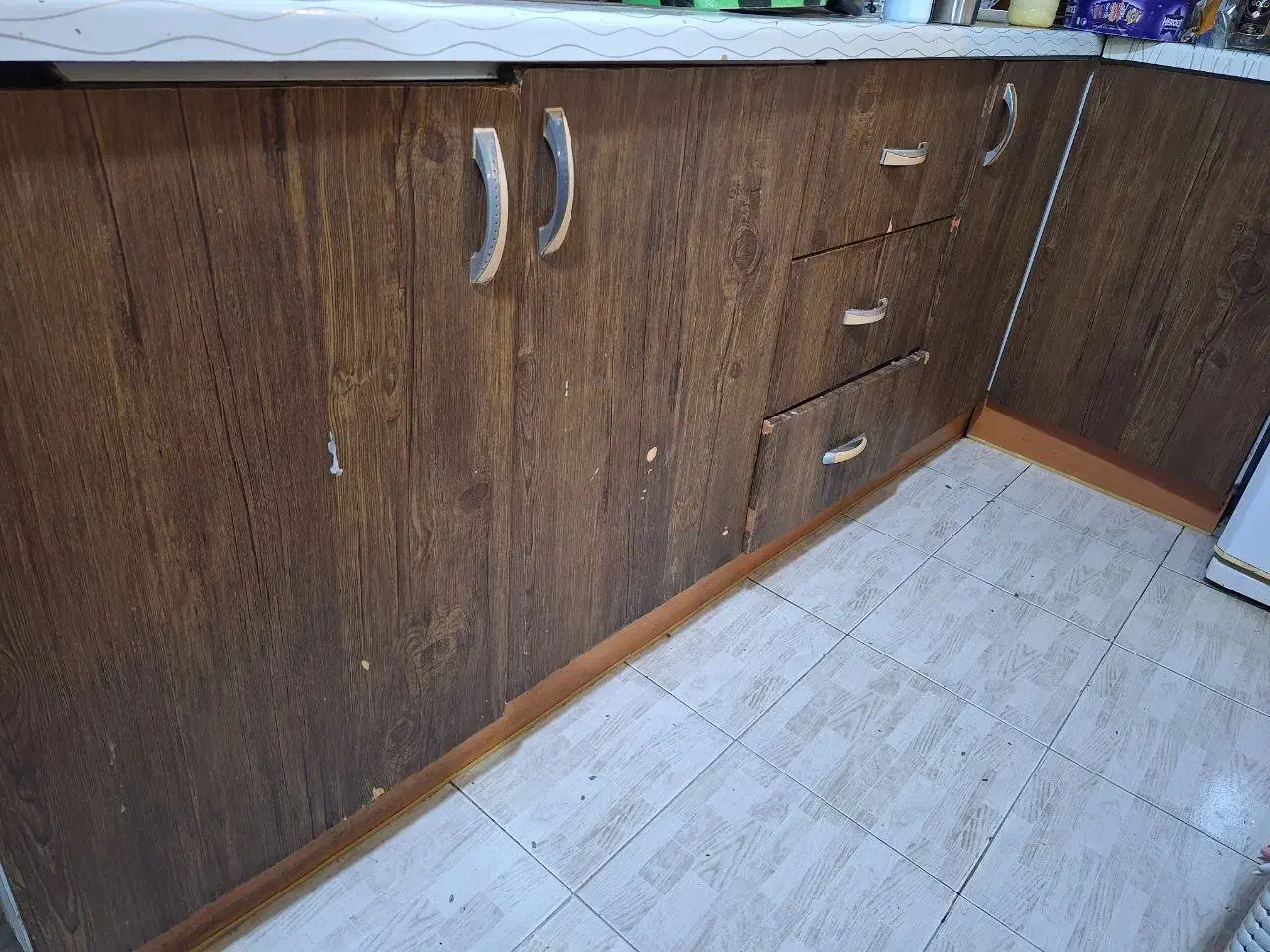 فروش یک دست کابینت|آب‌چکان و نظم‌دهنده ظروف|بندر ماهشهر, |دیوار