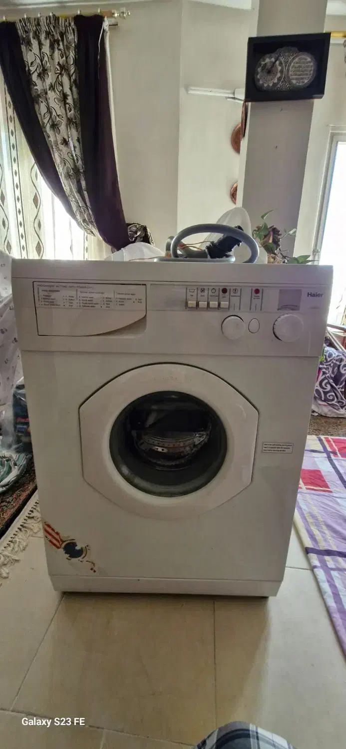 فروش ماشین لباسشویی  5کیلویی هایر|ماشین لباسشویی و خشک‌کن لباس|پردیس, فاز ۴|دیوار