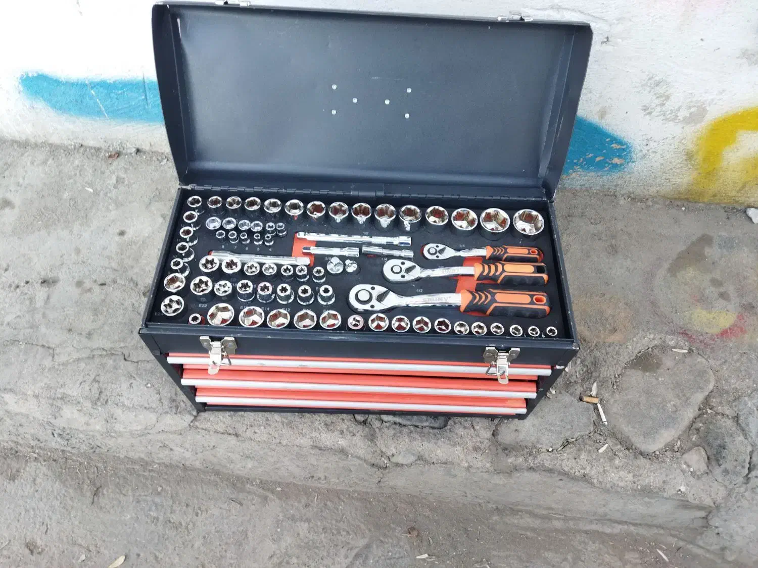 جعبه ابزار ۴۰۰تیکه درجه یک|ابزارآلات|قروه, |دیوار