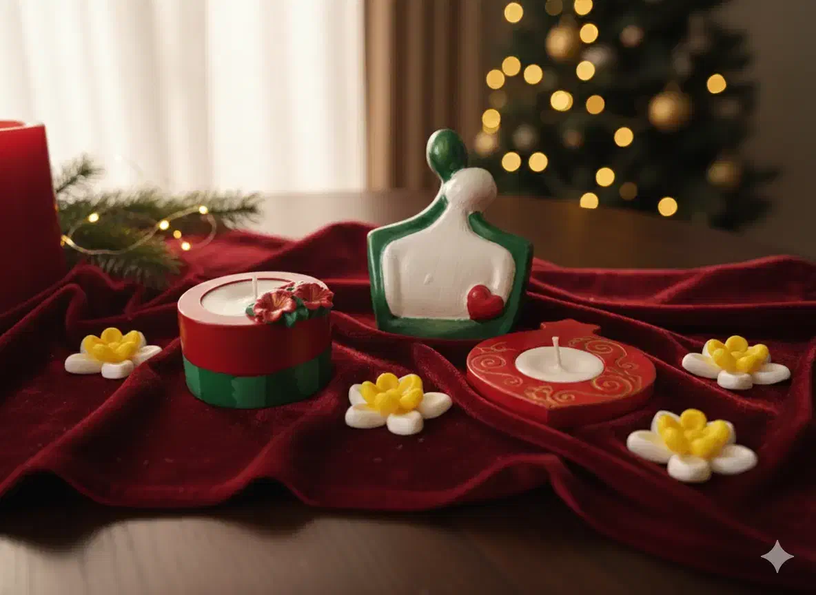 دکوری دست‌ساز و شمع فانتزی شب یلدا|صنایع دستی و سایر لوازم تزئینی|کاشان, فاز ۲ ناجی آباد|دیوار