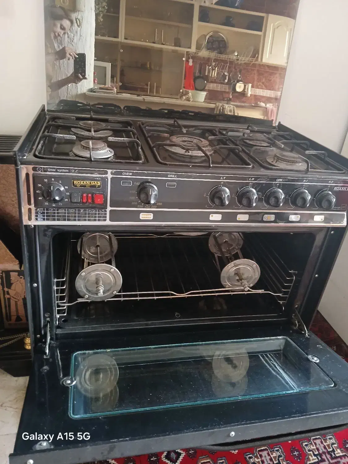 گاز پنج شعله فردار رکسانا|اجاق گاز و لوازم برقی پختوپز|رویان, |دیوار