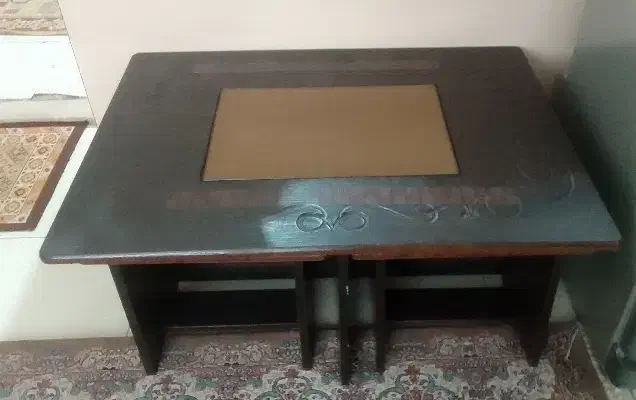 مبل پنج نفره .میز عسلی.میز تلویزیون سه تا باهم|مبلمان خانگی و میز عسلی|محمدیه-قزوین, |دیوار