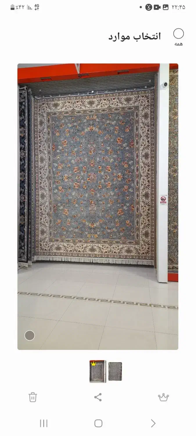 ۲ عدد فرش ۱۲ متری زاگرس طرح بهشت|فرش|کرمانشاه, |دیوار